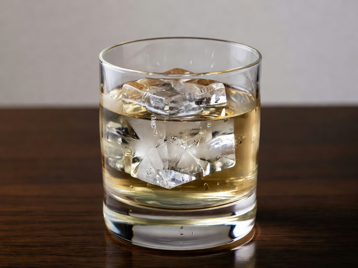 Crystal Clear Milk Punch Cocktail in Glass